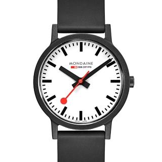 【MONDAINE 瑞士國鐵】essence系列腕錶 瑞士錶(白41mm)