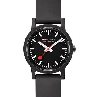 【MONDAINE 瑞士國鐵】essence系列腕錶 瑞士錶(黑32mm)