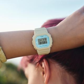 【CASIO 卡西歐】療癒舒適羅勒葉圖形時尚腕錶 40.5mm(GMD-S5600NC-9)