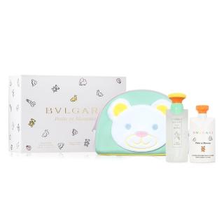 【BVLGARI 寶格麗】甜蜜寶貝禮盒 淡香水100ml 身體乳75ml(國際航空版)
