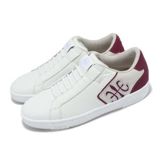 【ROYAL Elastics】休閒鞋 Adelaide 女鞋 白 紅 真皮 獨家彈力帶 回彈 運動鞋(92633018)