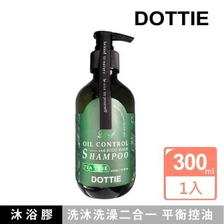 【DOTTIE】茶樹控油洗髮沐浴膠300ml(沐浴+洗髮、敏感肌適用)