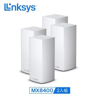 【Linksys】4入組★Velop AX4200 三頻 Mesh WIFI6 路由器/分享器(MX8400-AH)