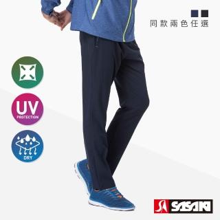 【SASAKI】抗紫外線功能四面彈力伸縮休閒長褲-男-兩色任選