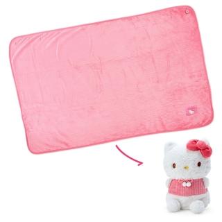 【SANRIO 三麗鷗】可收納玩偶造型毛毯 3用毛毯 Hello Kitty