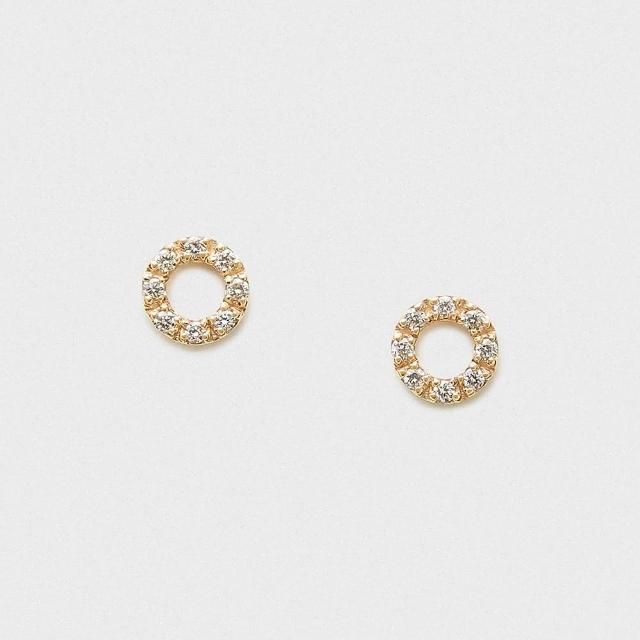 【agete】NOJESS 10K鑽石耳環