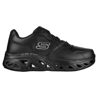 【SKECHERS】Glide Step SR 男 工作鞋 休閒 耐油 防滑 防觸電 廚師鞋 黑(200105BLK)