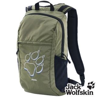 【Jack wolfskin 飛狼】TRAIL 刺繡狼爪輕巧旅遊休閒包 健行背包 12L(綠色)