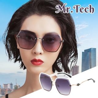 【MR.TECH 米特克】UV400太陽眼鏡時尚女仕大框矩方框墨鏡(幾何切割細框大框6133多色選)