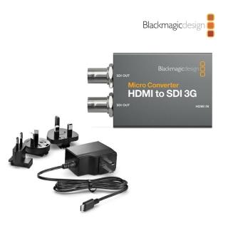 【Blackmagic Design】Micro Converter HDMI to SDI 3G 微型視訊轉換器 含變壓器(CONVCMIC/HS03G/WPSU)