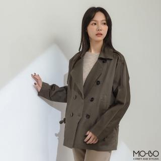 【MO-BO】中長版抽繩造型風衣外套