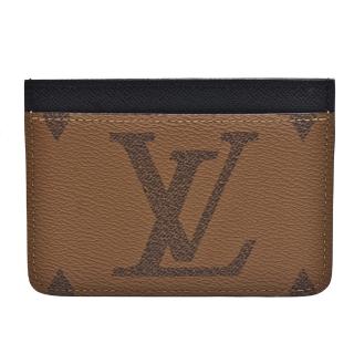 【Louis Vuitton 路易威登】M81462 Side-Up系列經典Reverse色帆布萬用卡夾