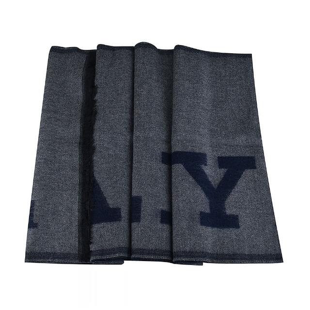 【BALLY】經典字母LOGO設計羊毛混紡圍巾(灰)
