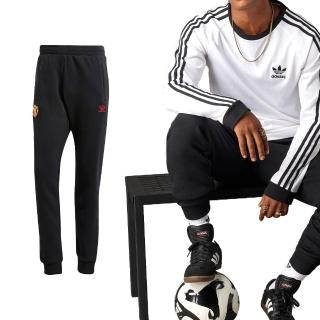 【adidas 愛迪達】MUFC OG ES PNT 男款 黑色 運動褲 長褲 IK8709