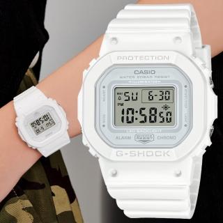 【CASIO 卡西歐】G-SHOCK WOMEN 時尚休閒方形電子腕錶 母親節 禮物(GMD-S5600BA-7)