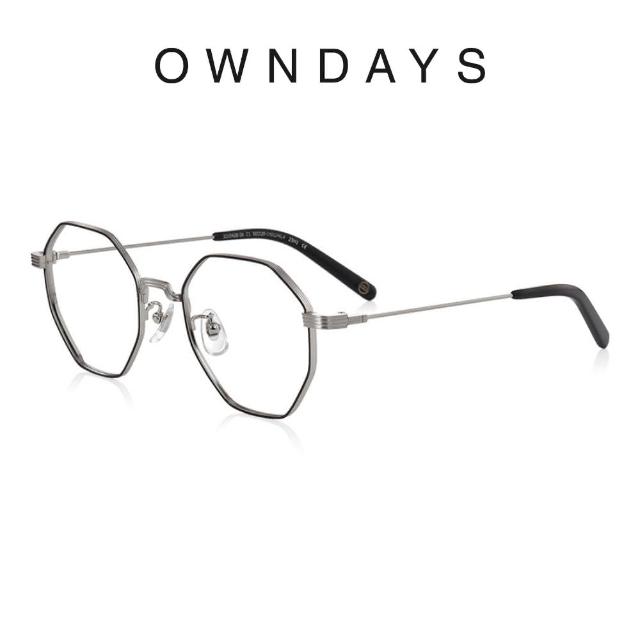 【OWNDAYS】John Dillinger系列 多角形款金屬框光學眼鏡(JD1042B-3A C1)