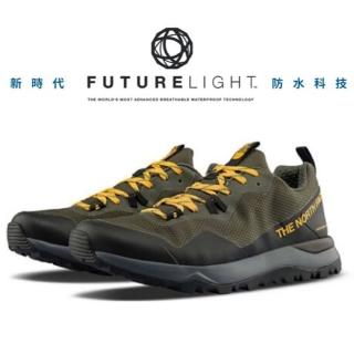【The North Face】男 FUTURELIGHT 防水透氣登山健行鞋.強力抓地/健走旅遊(3YUP-BQW 黑/綠 V)