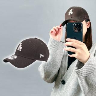 【NEW ERA】棒球帽 MLB 棕 米白 940帽型 LA 可調式頭圍 洛杉磯道奇 帽子 老帽(NE13956978)