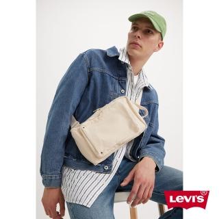【LEVIS 官方旗艦】男女同款 手提、斜背兩用方包 / 精工刺繡Logo 白 人氣新品 D7955-0002