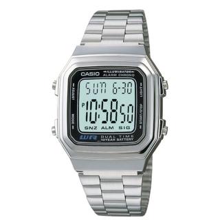 【CASIO 卡西歐】都會極簡時尚電子錶(A178WA-1A)