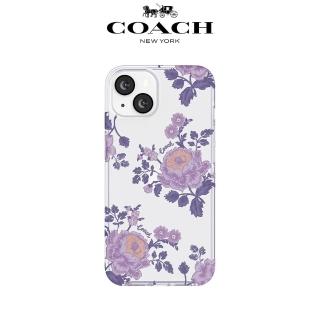 【COACH】iPhone 15 手機殼 牡丹(iPhone14 / 13可共用)