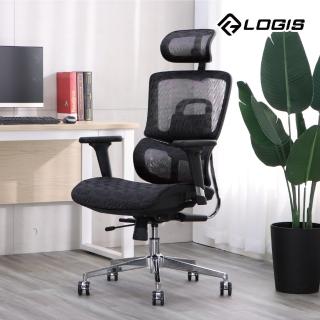 【LOGIS】時尚菱格工學透氣全網椅(電腦椅 辦工椅 人體工學椅 書桌椅 電競椅 家用椅)