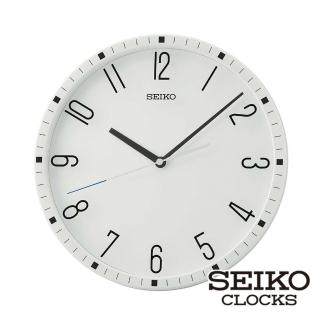 【SEIKO 精工】內數字外刻度 靜音掛鐘時鐘 QXA818W(SEIKO、掛鐘、日本原廠機芯、滑動式秒針)
