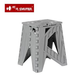 【SHUTER 樹德】MIT台灣製 CH-40 貨櫃小折凳/折合凳/摺疊椅-多色可選(踏腳凳/折疊椅/手提攜帶椅)