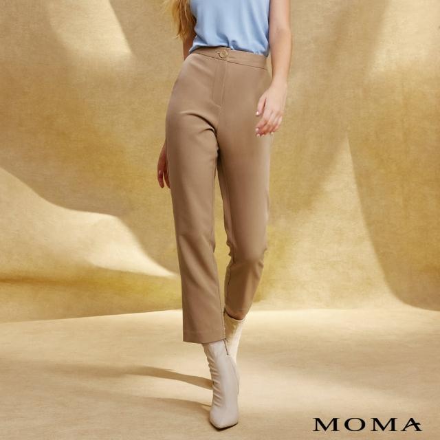 【MOMA】簡約窄口九分長褲(兩色)