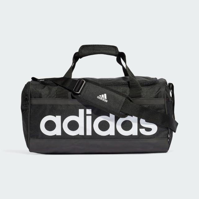 adidas 愛迪達】手提包健身包運動包旅行袋中型LINEAR DUFFEL M 黑