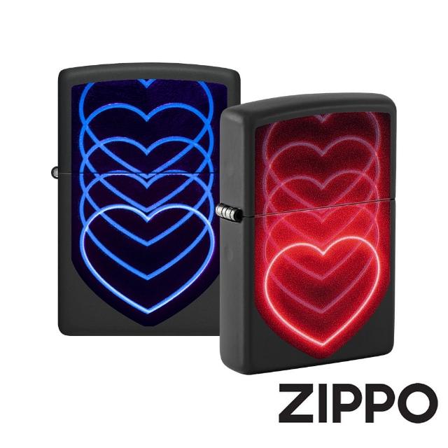 【Zippo】愛心光波-螢光-防風打火機(美國防風打火機)
