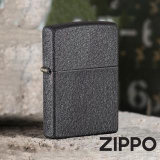 【Zippo官方直營】黑裂漆-素面防風打火機(美國防風打火機)