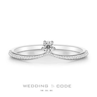 【WEDDING CODE】14K金 6分鑽石女戒 4585(天然鑽石 對戒 618 禮物)