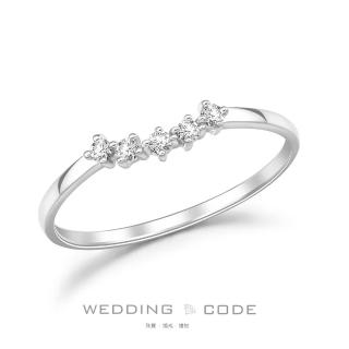 【WEDDING CODE】14K金 8分鑽石女戒 4594(天然鑽石 對戒 618 禮物)