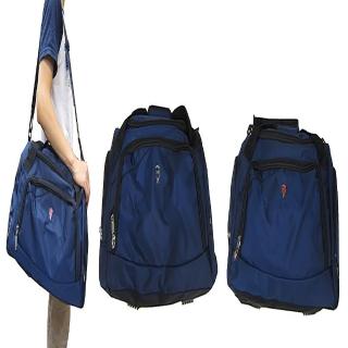 【SNOW.bagshop】旅行袋大容量防水尼龍布U型開口方便取放大型物品髒濕分離長背帶提肩斜側