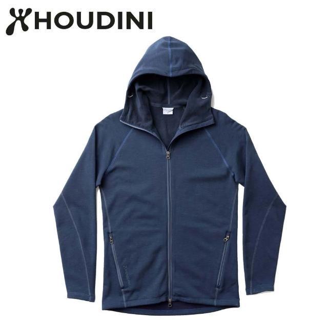 【Houdini】瑞典 原廠貨 男 Outright Houdi Power Stretch保暖外套/運動/生活/旅行 陰鬱藍
