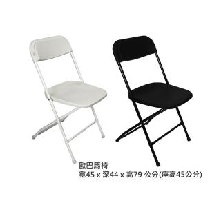 【藍色的熊】歐巴馬椅 2張(折合椅 會議椅 餐椅 辦公椅 工作椅 書桌椅 折疊椅 塑膠椅 開會椅 收納椅)