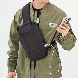 【MoonDy】包包 商務包 大容量斜背包 防水胸前包 單肩包 防盜胸包 韓國包包 側背包 斜背包 男手提包