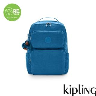 【KIPLING官方旗艦館】質感寶石藍手提後背兩用包-KAGAN B