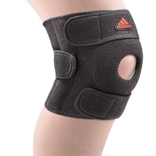 【adidas 愛迪達】護具 Knee 黑 運動護膝 高機能 可調式 黏式 吸濕排汗 訓練 愛迪達 高強度(MB0219)