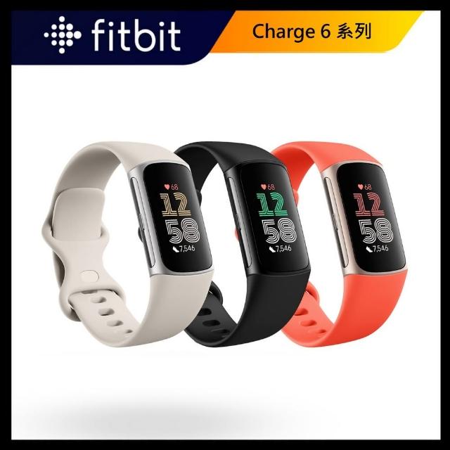 【Fitbit】Charge 6 健康智慧手環(曜石黑/陶瓷米/珊瑚紅) - momo購物