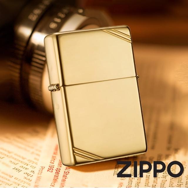 【Zippo官方直營】古典銅鏡面切角防風打火機(美國防風打火機)