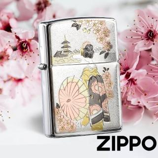 【Zippo官方直營】日本傳統風格-舞子背影防風打火機(美國防風打火機)