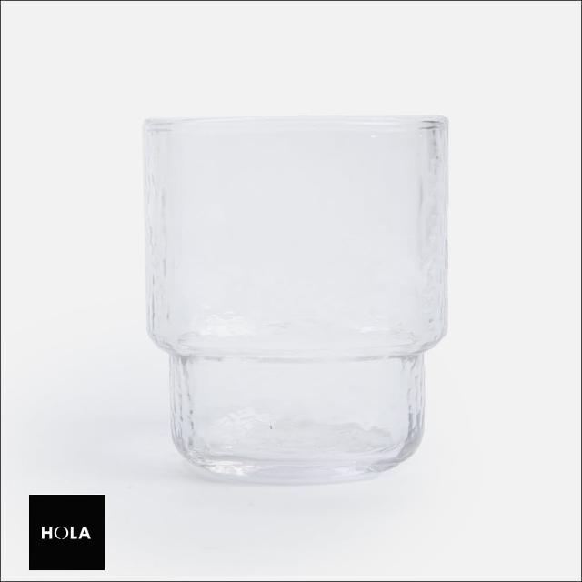 【HOLA】艾禮思可堆疊玻璃水杯330mL 方型透明
