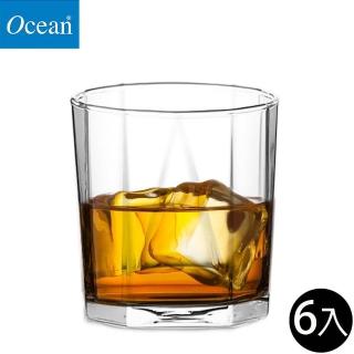 【Ocean】金字塔威士忌杯 330ml 6入組(威士忌杯 玻璃杯 水杯)