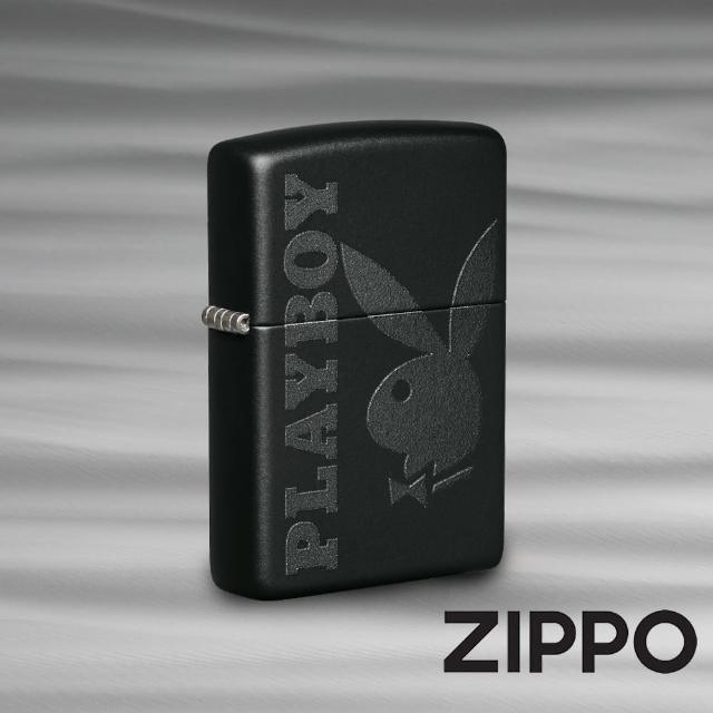 【Zippo官方直營】花花公子-黑色格調防風打火機(美國防風打火機)
