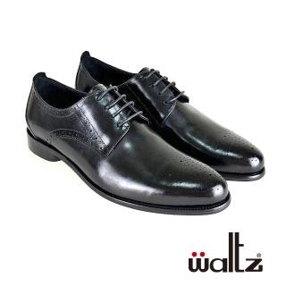 【Waltz】經典雕花 牛皮綁帶紳士鞋 真皮皮鞋(3W212650-02 華爾滋皮鞋)