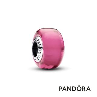 【Pandora 官方直營】粉紅色小巧 Murano 琉璃串飾