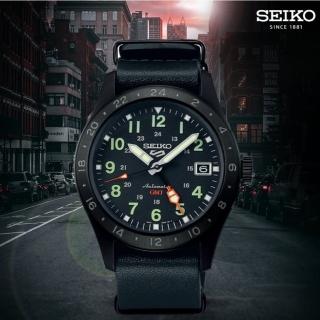 【SEIKO 精工】5 Sports Field 系列 GMT機械錶 -39.4mm/SK027(SSK025K1/4R34-00C0C)