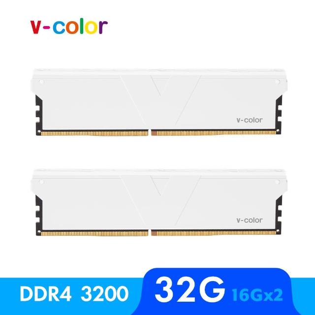 【v-color 全何】SKYWALKER PLUS DDR4 3200 32GB kit 16GBx2(桌上型超頻記憶體)